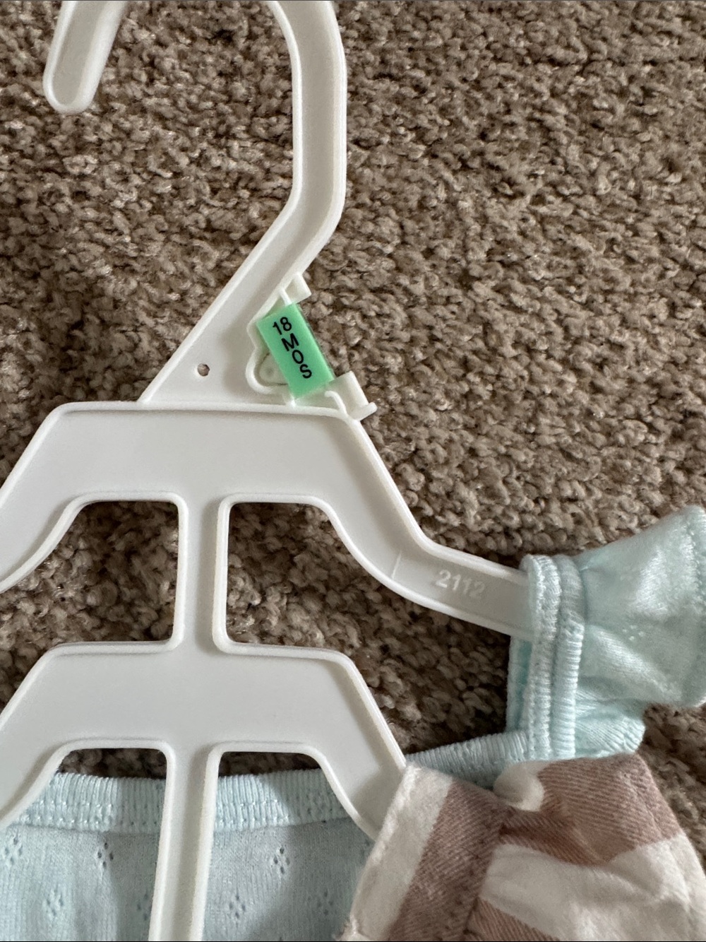 Carter's Beige & White Striped Ruffle Set - Picture 5 of 5